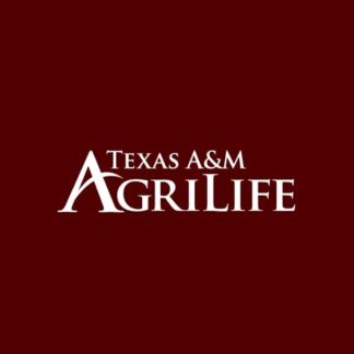 Texas A&M AgriLife White Logo on Maroon Background