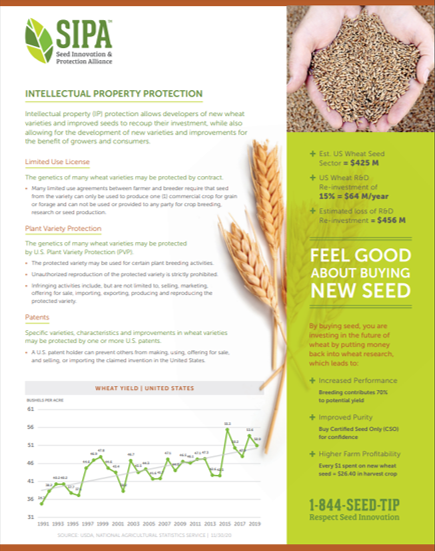 Cover of Seed Innovation and Protection Alliance Intellectual Property Protection fact sheet